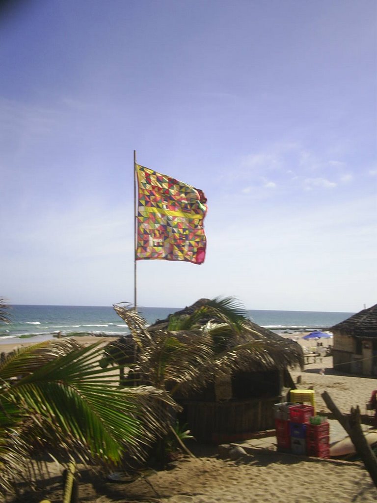 Barraca de Aloísio Yellow Sky - Praia dos Artistas - Boca do Rio by Agnaldo Neiva