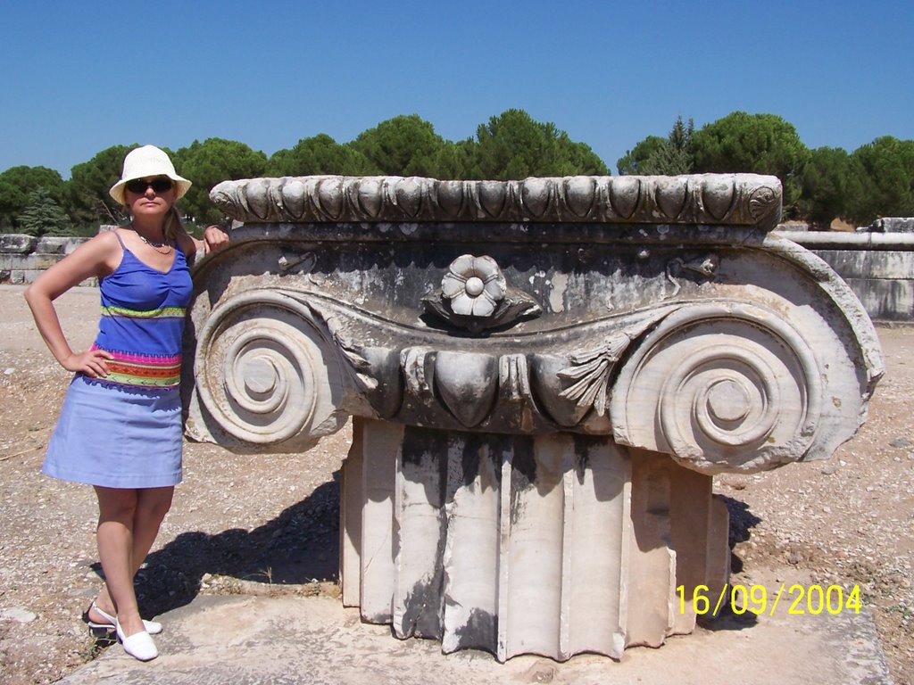 Pillar Cap, Temple of Artemis, Sardes, Turkey by Miša M.