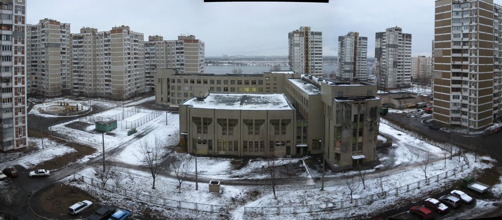 Winter school on Obolon' by Stas Tyshkevych