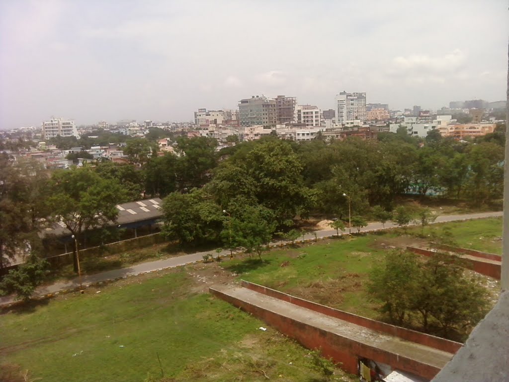 Salt lake from stadium by MITRA SRIKUMAR