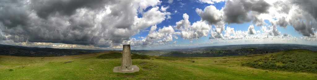 Changing weather - garth mountain panorama by fat-freddies-cat