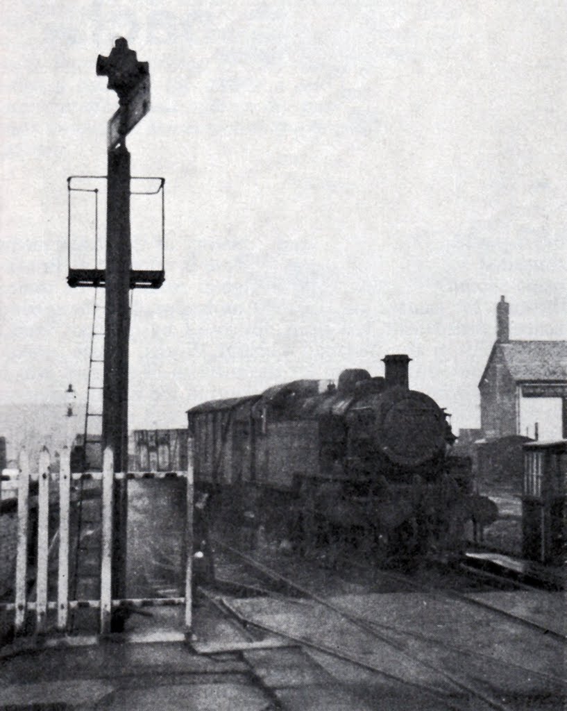 Woman Crossing at Barnoldswick Station by gortonandy