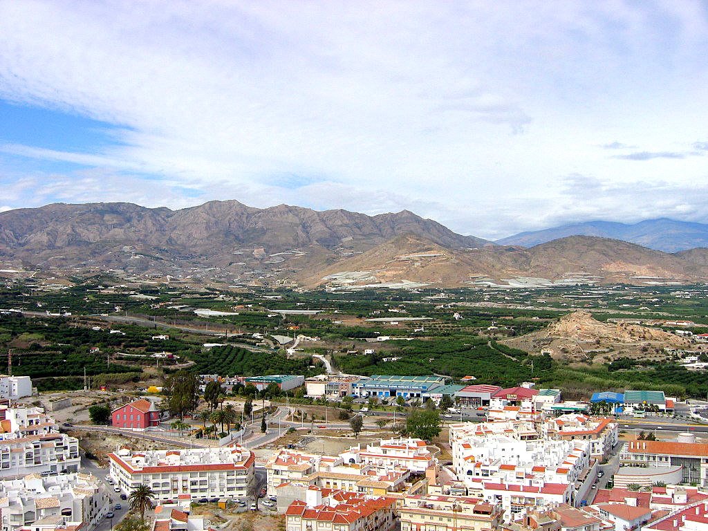 SALOBRENA - La ville vue du fort by J Ph. HEBRARD