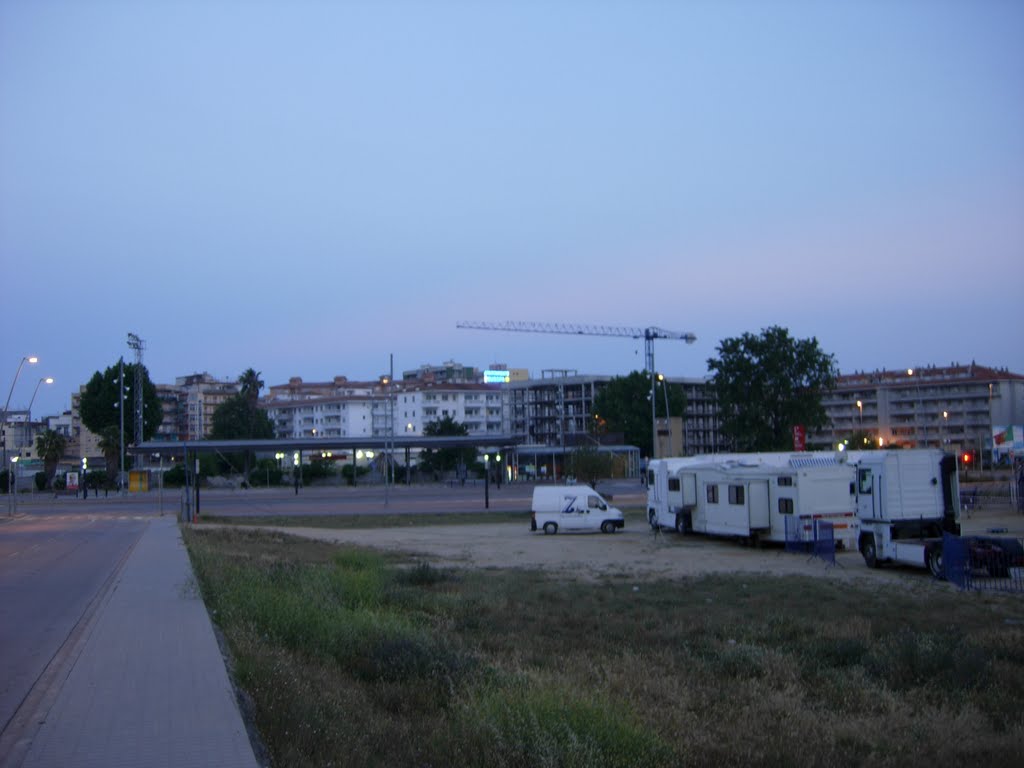 View on the bus station and Europa apartments from the hill by elena_sv