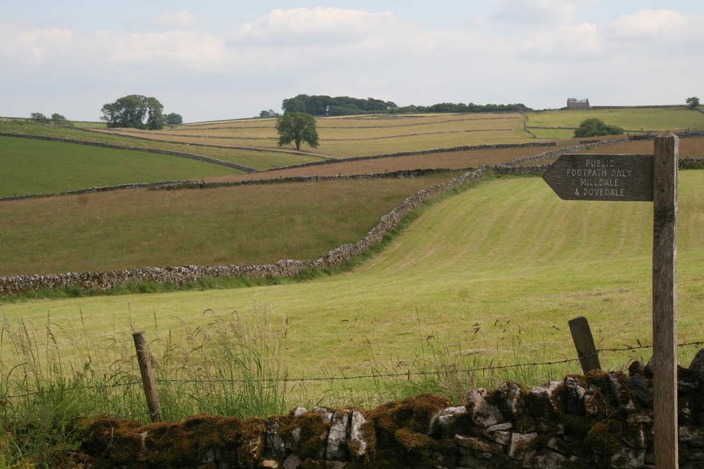 Corner of Pasture Lane, Stanshope, Derbyshire by Marrach