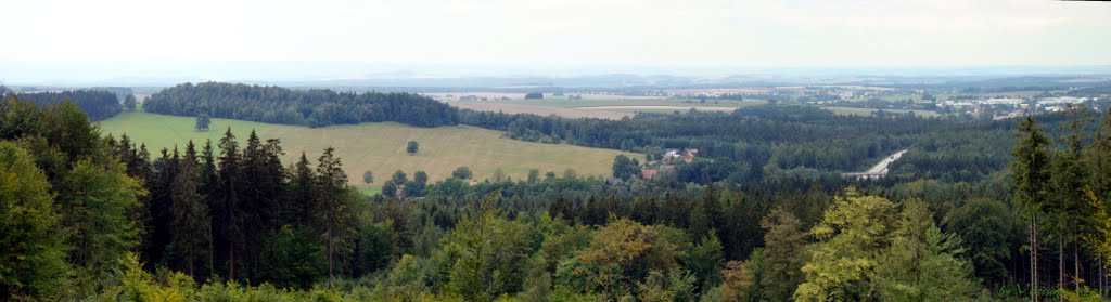 Panorama vom Aussichtspunkt "Elbtalblick" by Veitinger