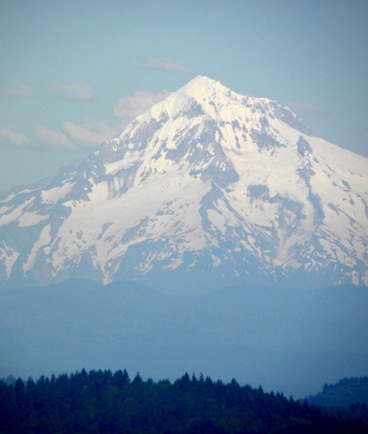 Mt. Hood from Rose Garden by Todd Stahlecker