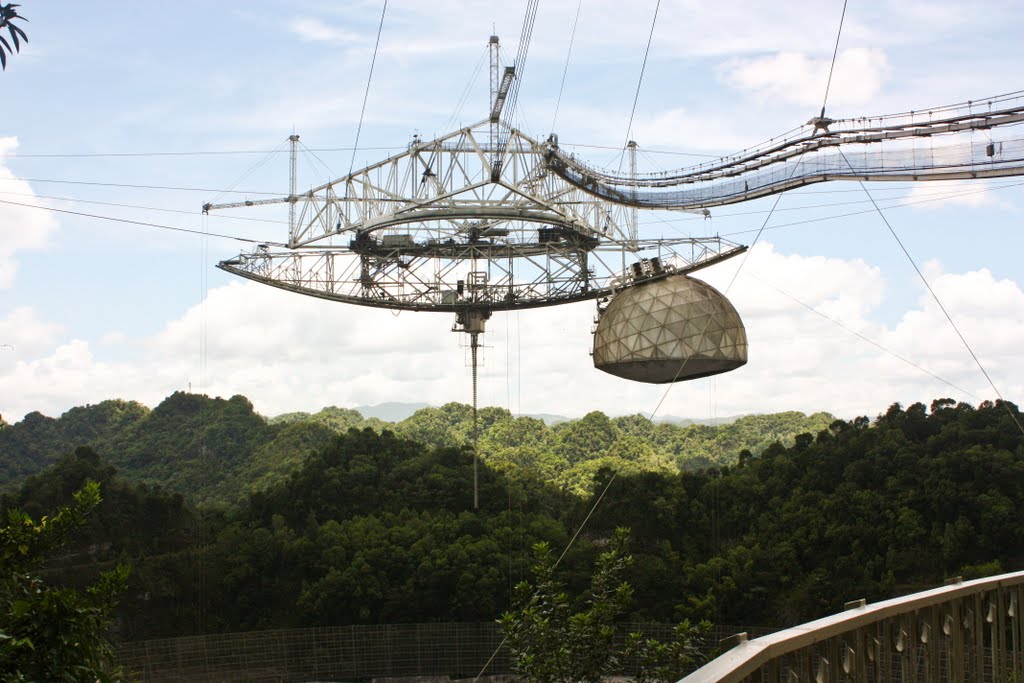 Receiver and Transmitter to the space Mechanism in Arecibo Observatory by Roberto Lam