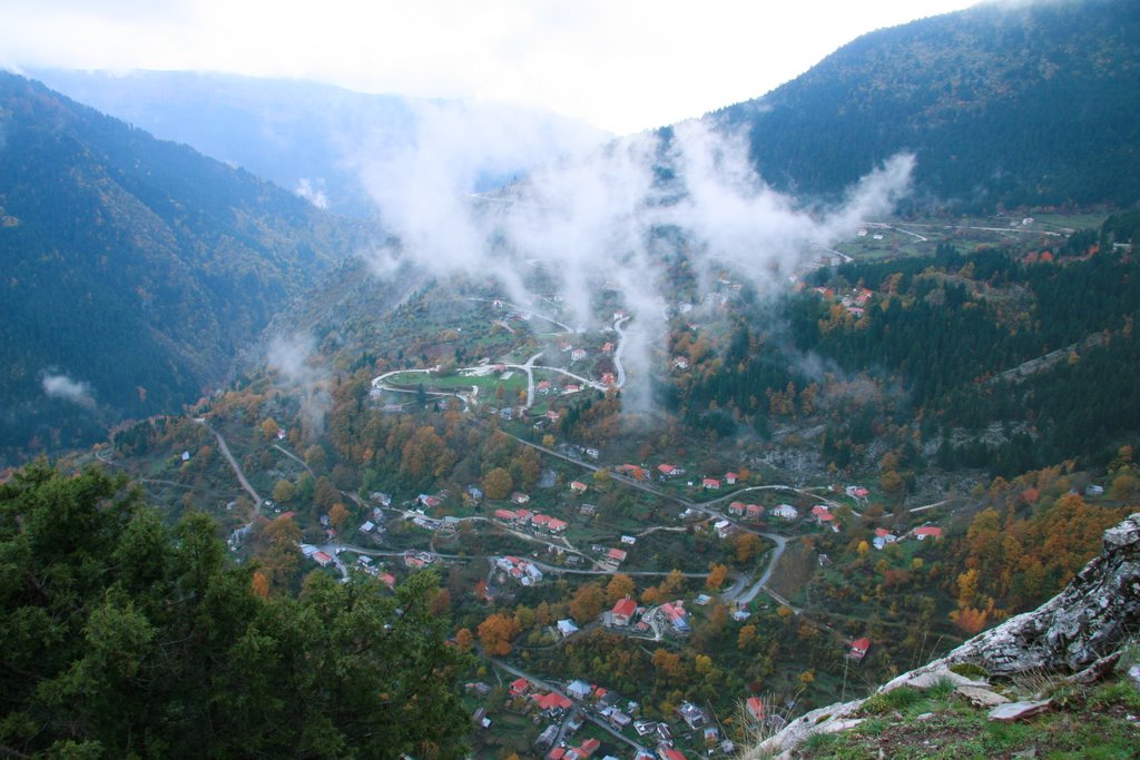 Panorama view of Pirra village by Ntinos Lagos