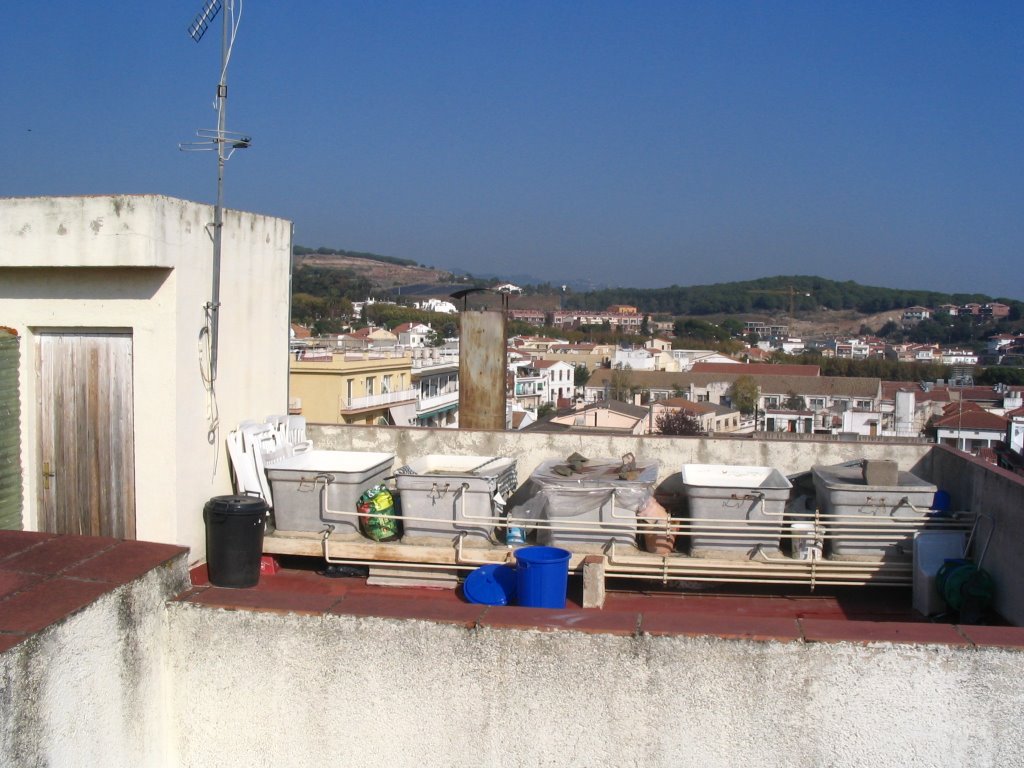 Vista NE des de la terrassa del 26 Carrer Montnegre by Paul Myers