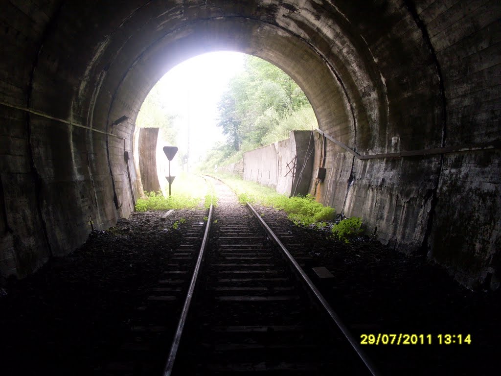 Tunel kolejowy w miejscowości Łupków by CZASZYN