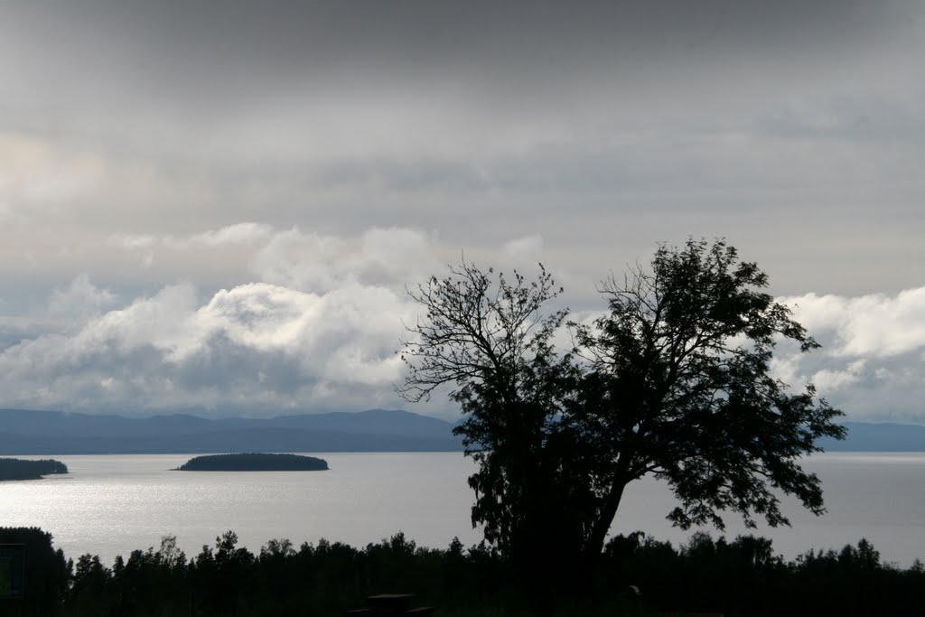 Blick auf Vänern, Siljansvägen, Tällberg, Dalarnas län, Sverige by Reblaus