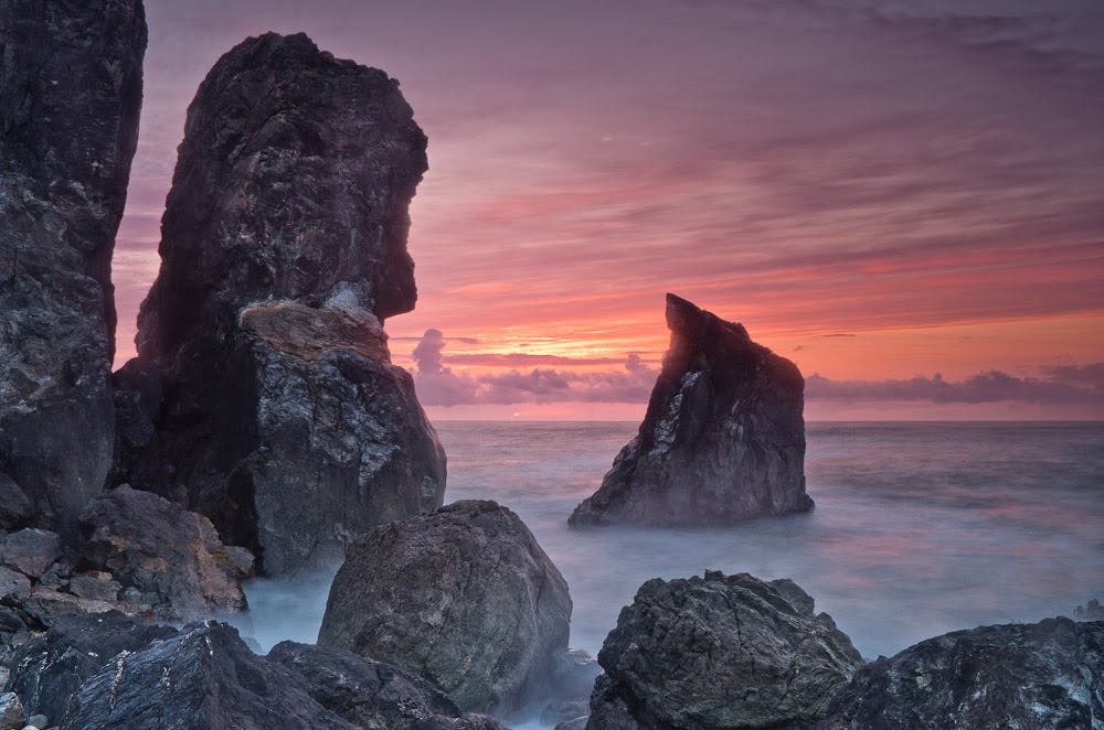 Sunset among Patrick's Point Sea Stacks by Greg Nyquist