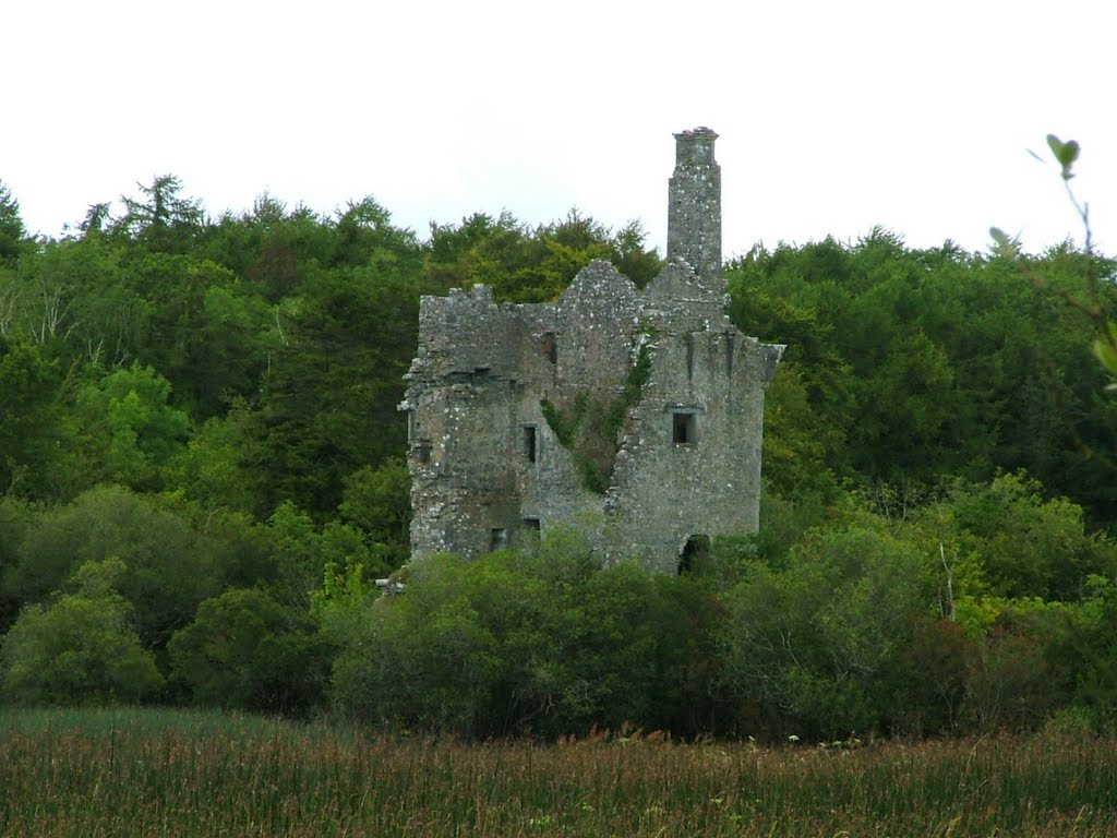 Castle at Dromore Woods / Lake, County Clare. by fire.house