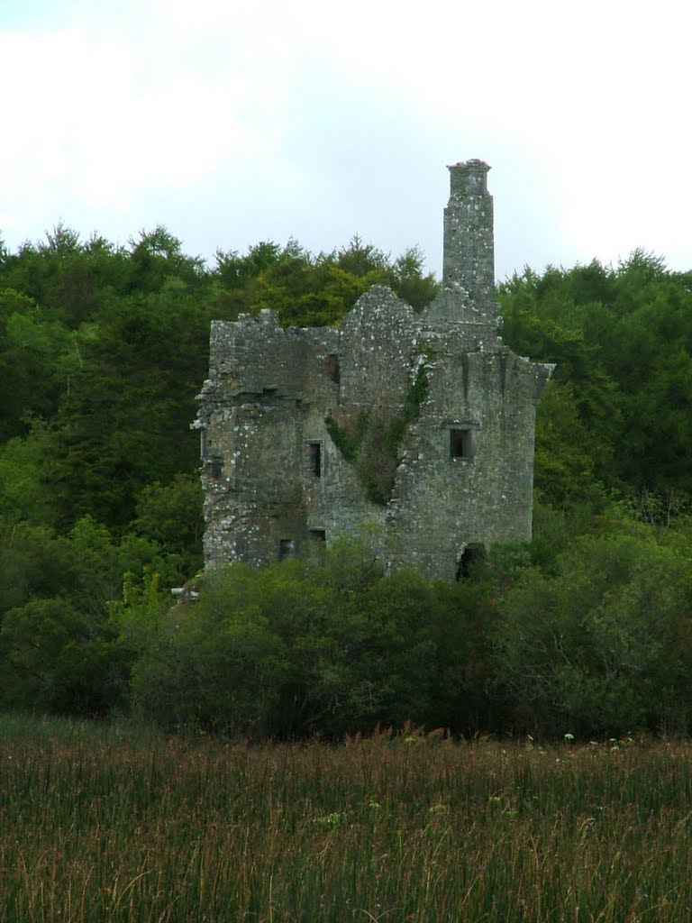 Castle at Dromore Woods / Lake, County Clare. by fire.house