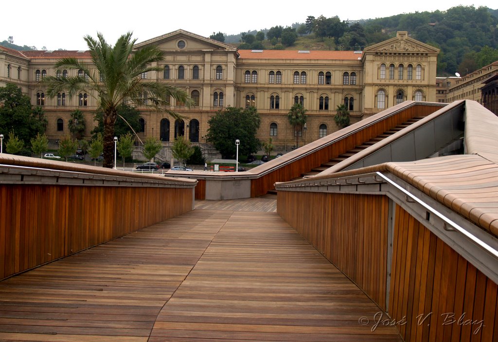 Puente y universidad de Deusto by José Vicente Blay