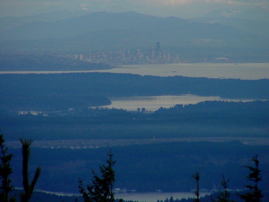 Seattle and Puget Sound from Walker Mountain by n7fsp