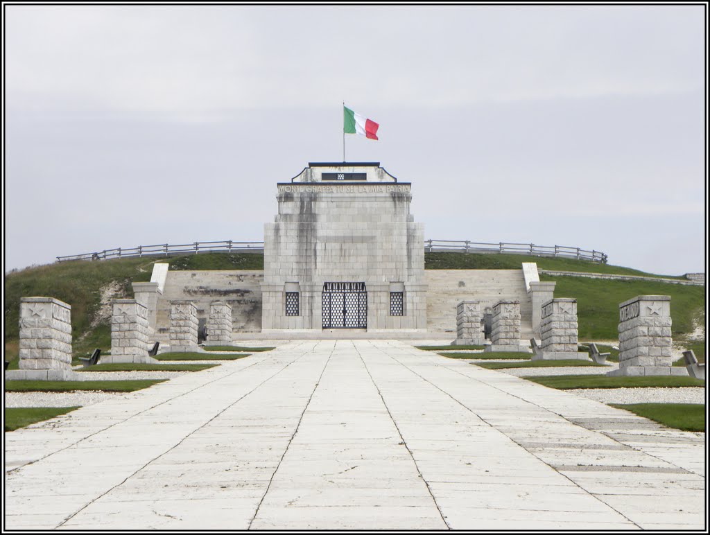 La Via Eroica Verso il Portale Roma, Sacrario del Grappa, Monte Grappa by Saverio Panichi