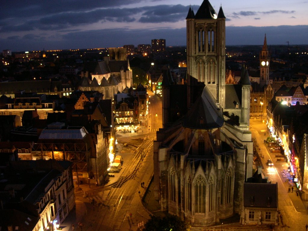 Late eveningview from top of Belfort by f1j3r00