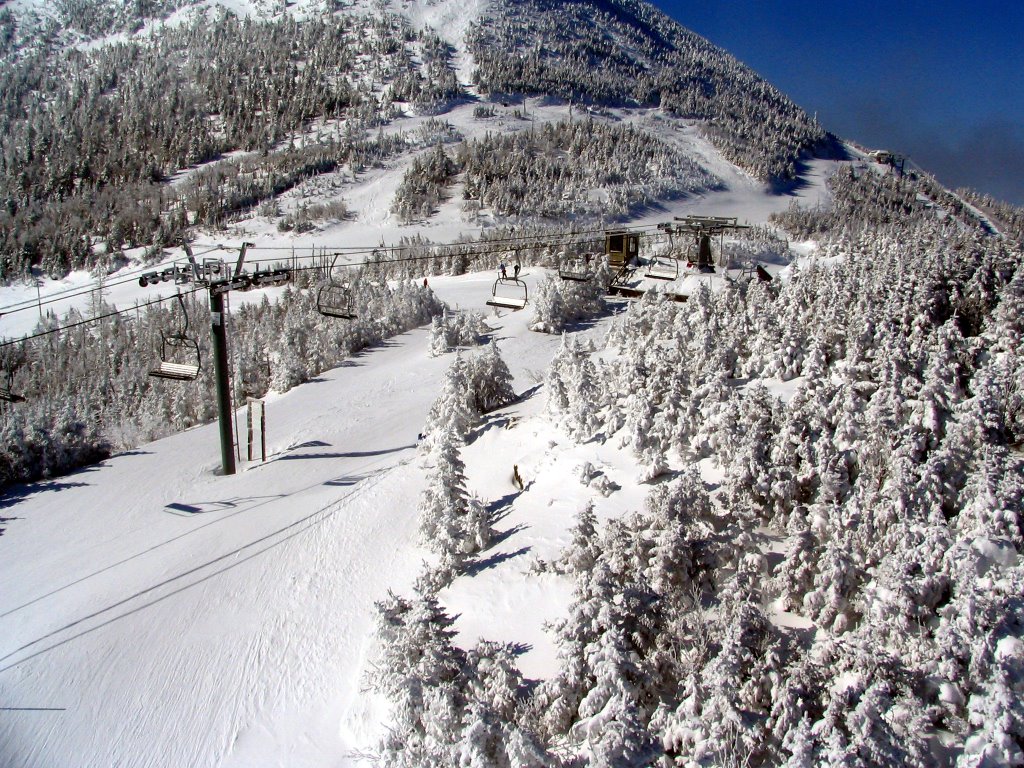 Jay Peak Top of Bonaventure Chair Lift from the Tram by Michael Gerstmann