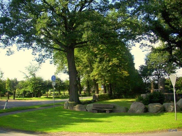 Donnern / Loxstedt, Denkmal: " Nie wieder Krieg!" am Friedhof by Heinz.Bock