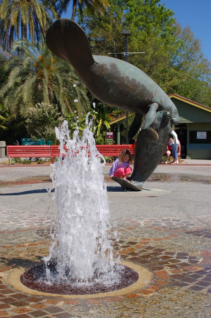 Fountain at Lowry Park Zoo, Tampa, FL by Scotch Canadian