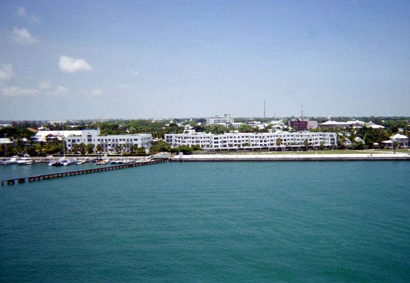 Key West from cruise ship by James Willamor