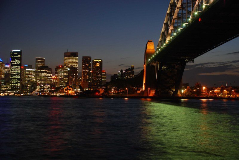 The Rocks from Milson's Point at night by hs238