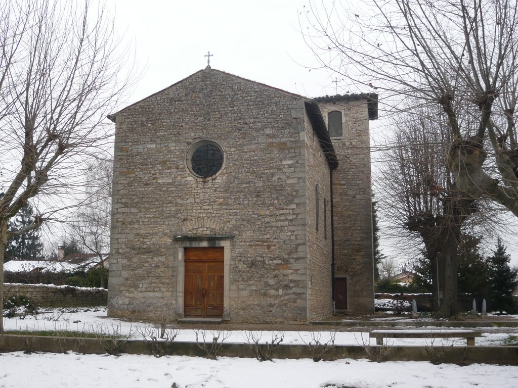 L'église d'Ambérieux (Rhône) by Arnaud-Victor Monteux