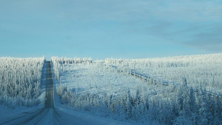 Winter Wonderland-Dalton Highway & Alaska Pipeline by Andrew Hopper