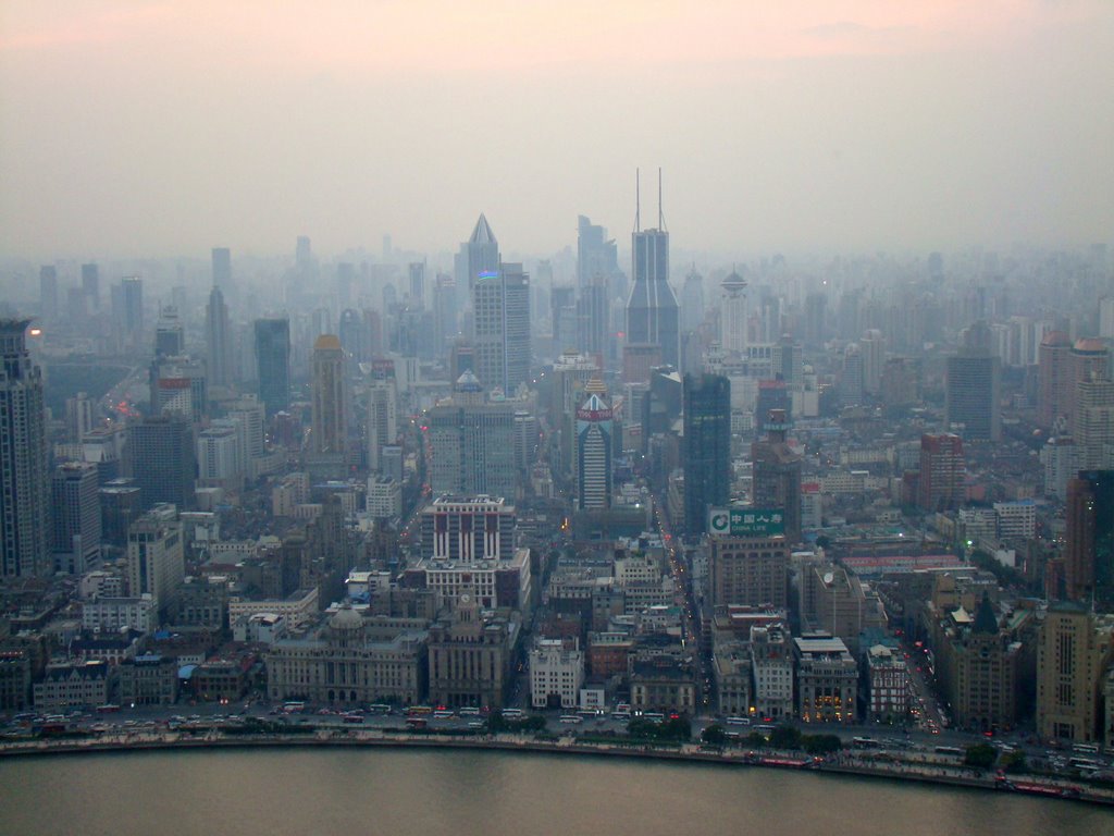 View of Shanghai from Pearl Tower by BM.