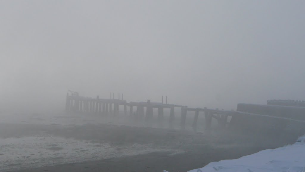 Fahan Pier in Fog by Caroline McGonagle