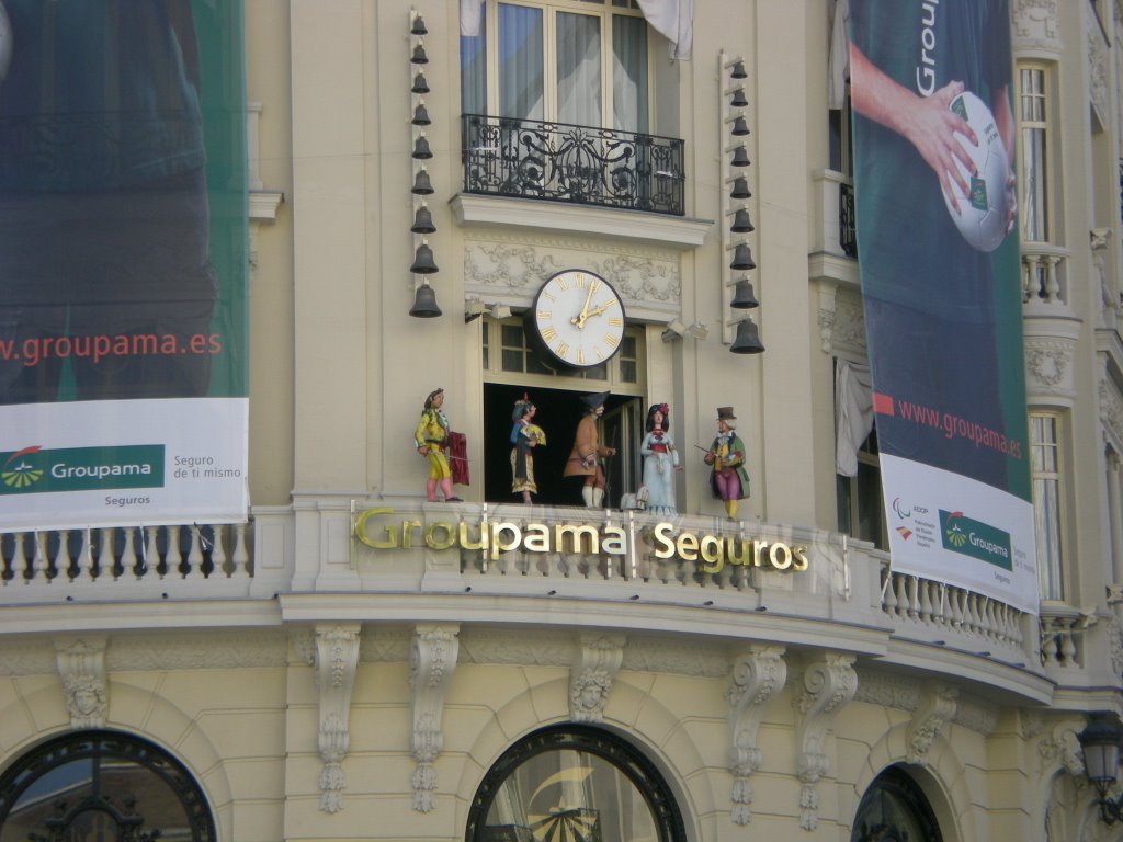 Reloj en la Carrera de San Jerónimo by Pepe Villalobos