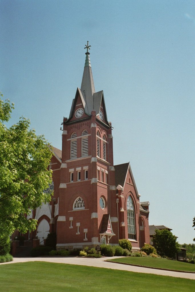 Wisconsin / New Glarus / the Church 1 by Alfred Mueller