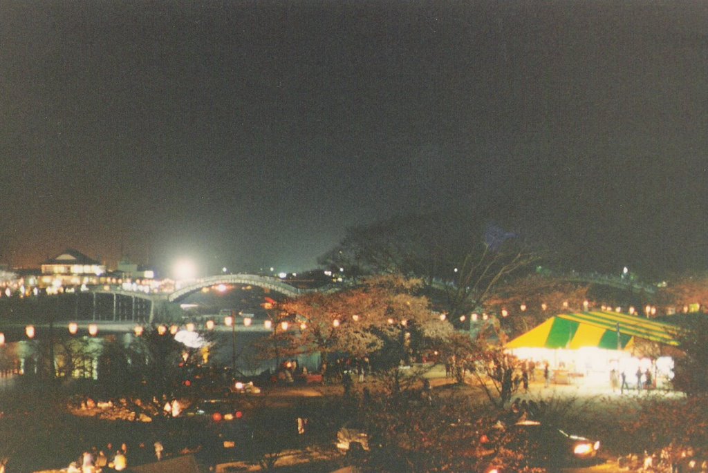 Kintai bridge at night by streetrodder1958