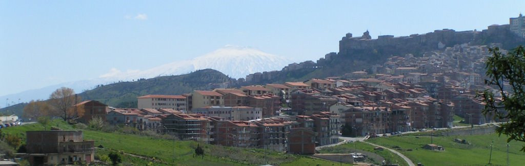 Landscape Troina from Castile by giomodica