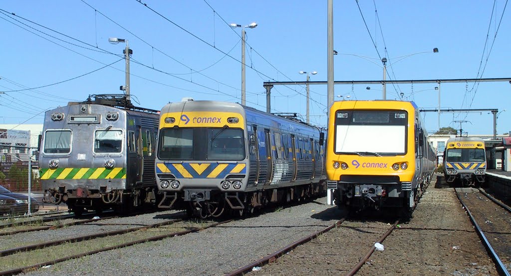 The three EMU types of the Connex fleet in January 2004 by RodWilliams