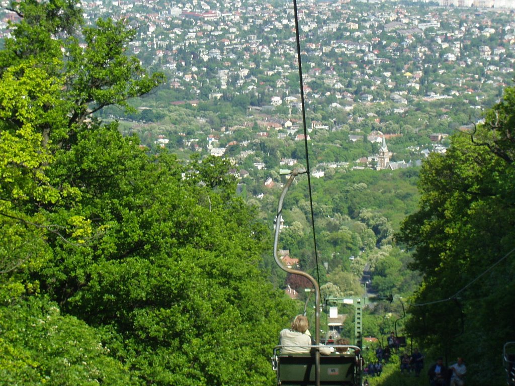 Budapest Zugliget Chair Lift by farkaskoma