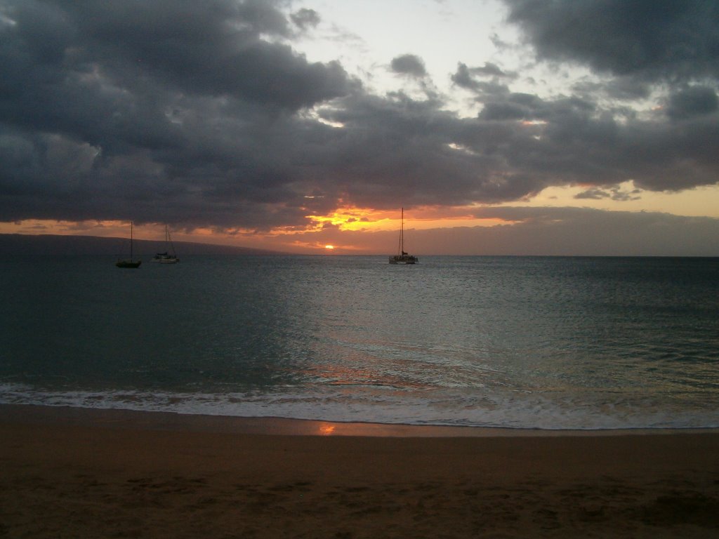 Sunset from Kaanapli Beach Hotel by odieman