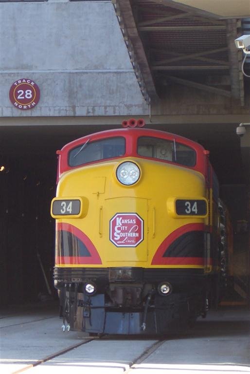 KCS Engine 34, Union Station, Kansas City, MO by Maxine Arnoldy