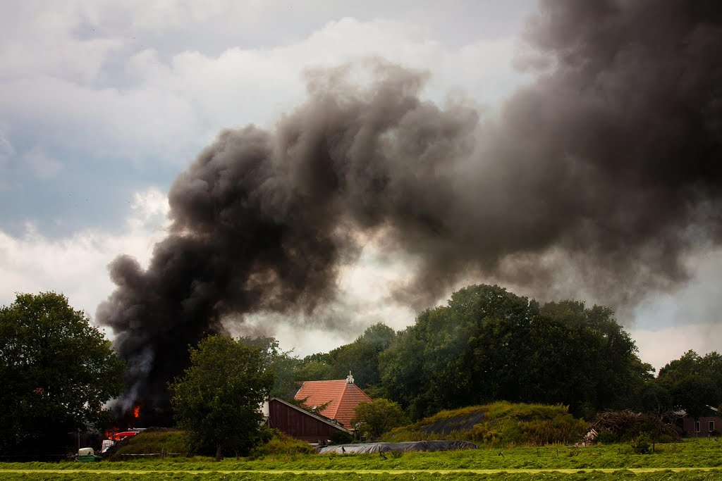 Tractor Brand- Burning Tractor by Erik van den Ham