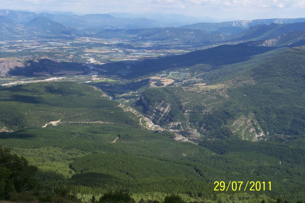 Confluence Buech / Durance et gorge de la Méouge depuis la montagne de Chabre by Mauriennelux