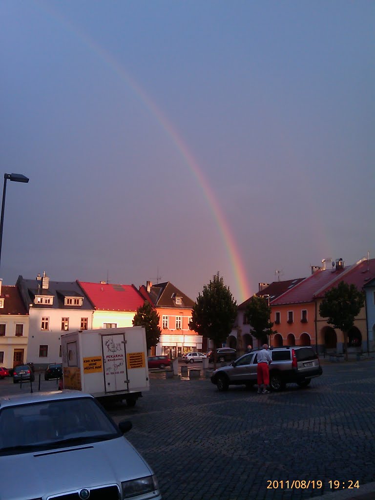 Duha nad náměstím v Klimkovicích by PecaKL