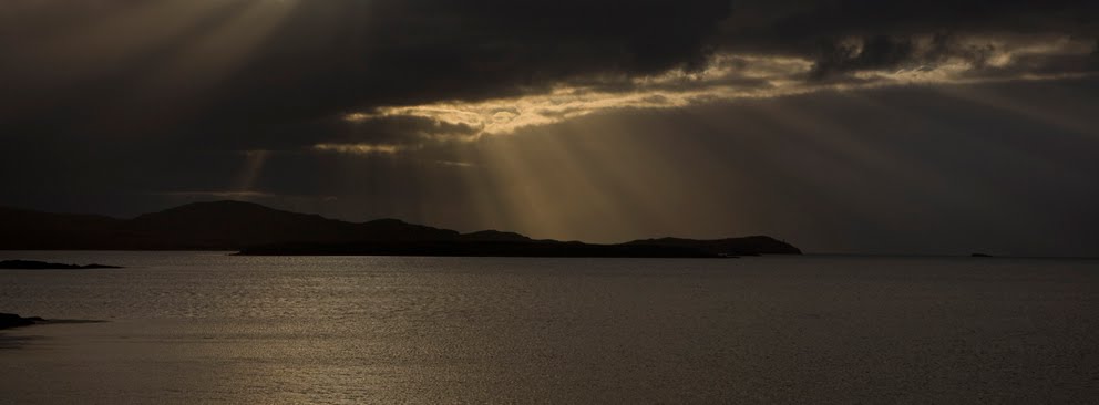 Shafting Light Lochmaddy North Uist by photomorrison