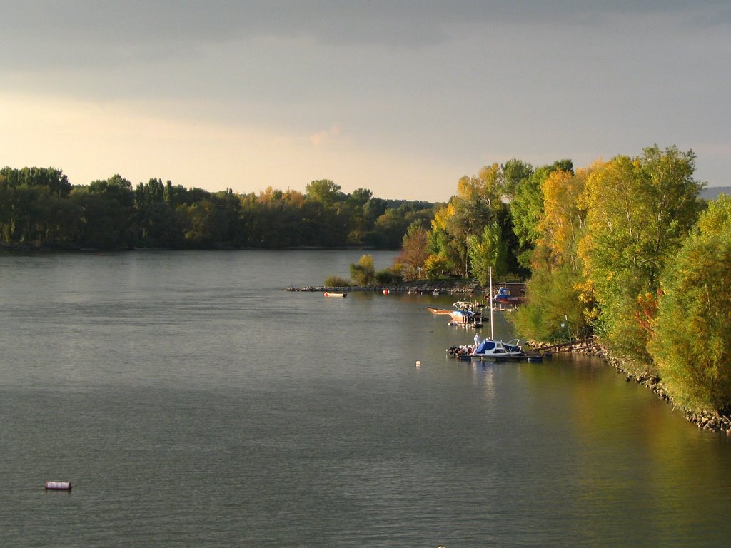 Donauinsel north end overlooking Danube by felczak