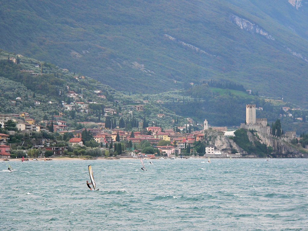 Italy: Gardalake, Malcesine - view from the boat by Yory