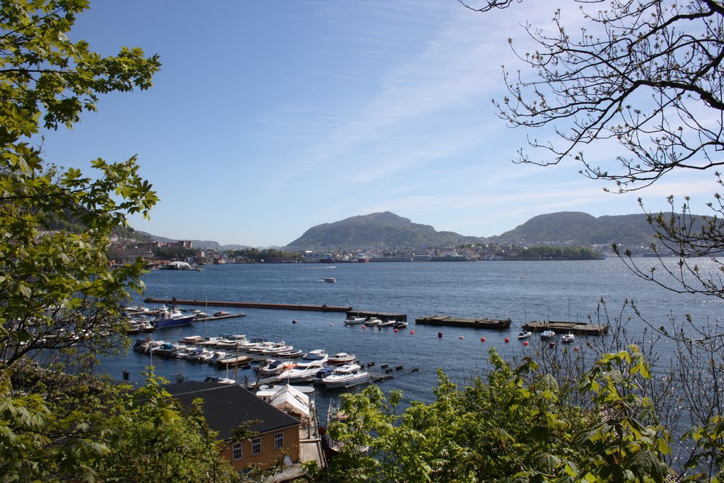 View over the harbour Møllegrunnen by Mona Lygre