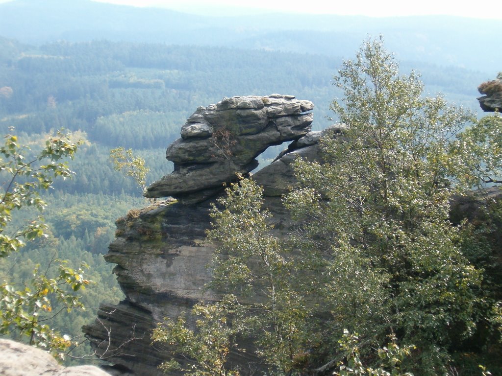 Hlava ježibaby na Gross Zschirnstein - Hexekopf by bkrivanek