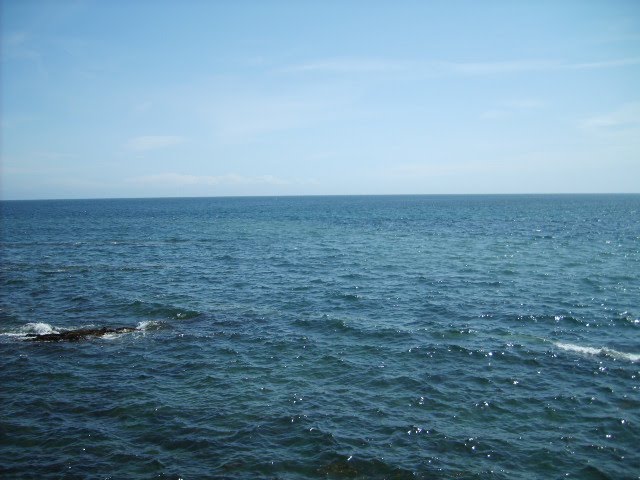 View into the open sea from douglas,isle of man by davedukes