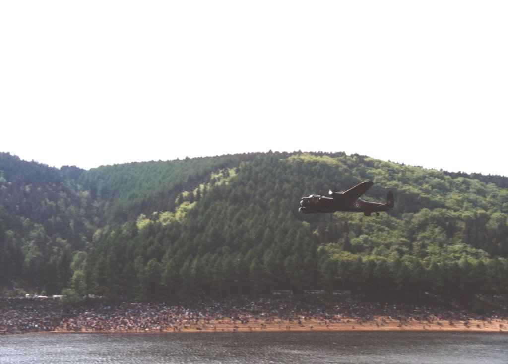 Lancaster Over Derwent Reservoir c1993 by Paul Mosley